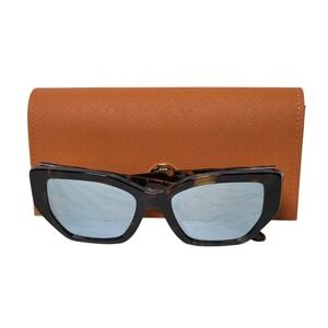 Tory Burch TY7187U 1944/1U Tortoise Cat Eye Sunglasses 53□18 140 Blue Lens